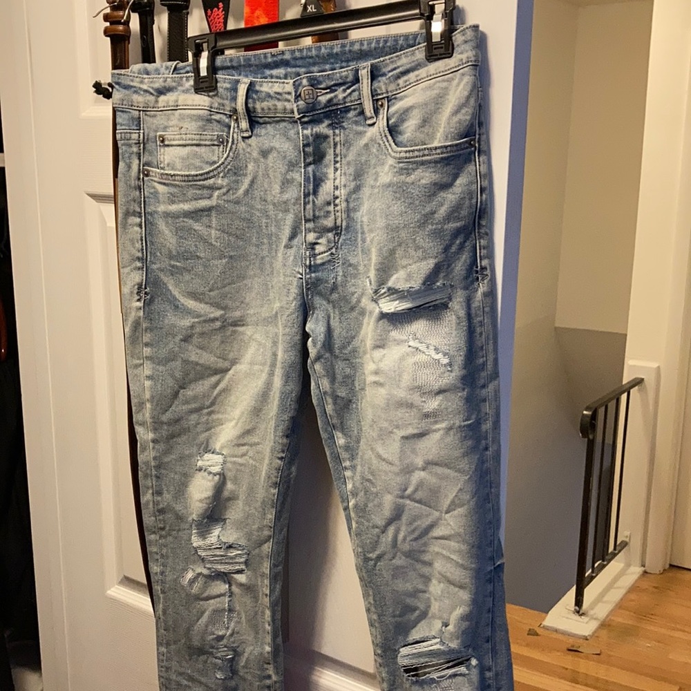 Ksubi Chitch Punk Blue Thrashed Denim